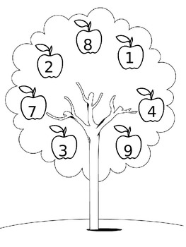 Apple Tree Number Matching by Brianna Mears | Teachers Pay Teachers