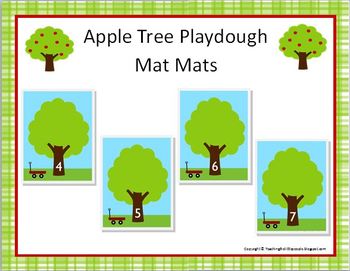 Apple Tree Playdough Mats