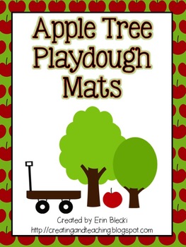 Preview of Apple Tree Playdough Mats