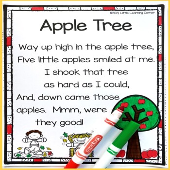 Preview of Apple Tree Poem for Kids
