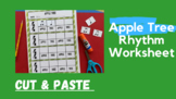 Apple Tree - Rhythm Cut & Order (K-5 General Music) Worksheet
