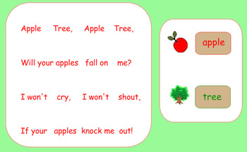 Preview of Apple Tree Song, Game, and Rhythms