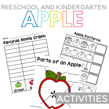 Preview of Preschool and Kindergarten Apple Activities