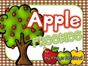 Preview of Apple Unit FREEBIES {Interactive and Engaging Activities} {CCSS}