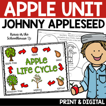 Preview of Apple Unit & Johnny Appleseed Activities