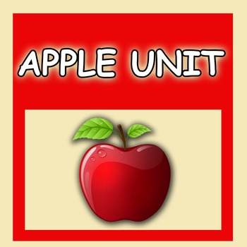 Preview of Apple Unit Kindergarten Preschool Math Literacy Revised!