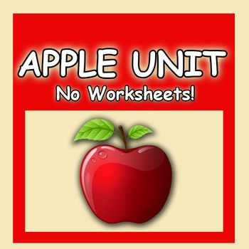 Preview of Apple Unit Preschool No Worksheets Head Start Approved