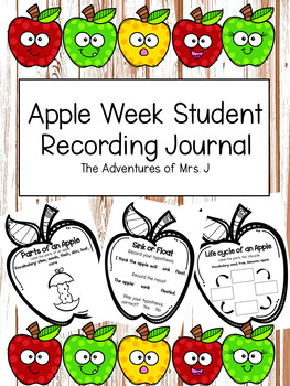 Preview of Apple Unit Differentiated Student Journal