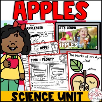 Preview of Apple Unit for Kindergarten | Apple Science | Apple Investigation