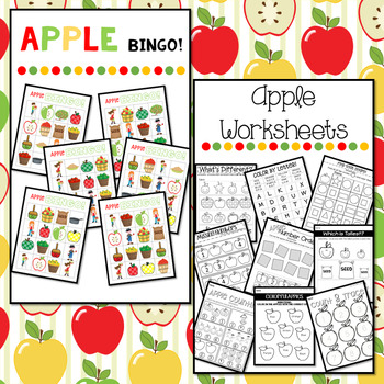 Apple Unit for Pre-K & Kindergarten Classrooms by That Creative Teacher