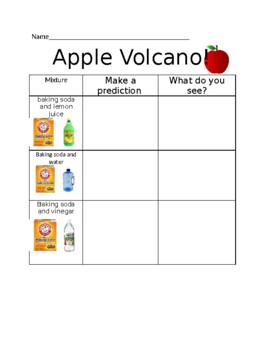 apple volcano teaching resources teachers pay teachers