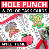 Apple Week Fine Motor Line Tracing Hole Punch Activities M