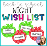 Apple Wish List for Back to School Night- Polka Dot
