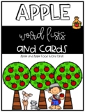 Apple Word List and Word Wall Cards