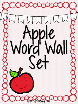 Preview of Word Wall Apple Classroom Decor