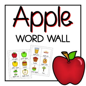 Apple Vocabulary: Preschool Literacy Activity - Friends Art Lab