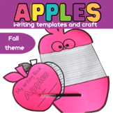 Apple Writing Templates and Craft for Fall and Back to school