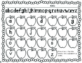 Apple-bet Order! Apples, Apples, Apples by Amy Labrasciano | TpT