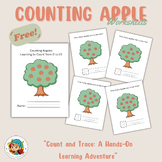 Fall Theme Activity - Apple Counting to 10 Worksheet, Free