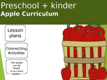 Preview of Apple preschool Curriculum