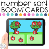 Apples 0-20 Number Sort Boom™ Cards - Distance Learning fo