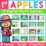 Apples 1st Grade DIGITAL Math Centers | Seesaw | Google | 