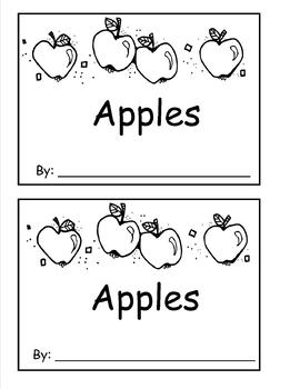 Preview of Apples #2 An Emergent Reader Booklet