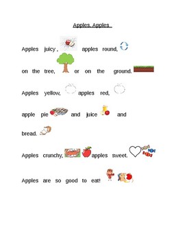 Preview of Apples, Apples - Shared Reading