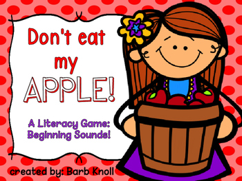 Preview of Apples Beginning Sounds Game