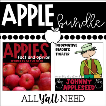 Preview of Apples Bundle Fact and Opinion plus Johnny Appleseed Readers Theater