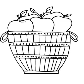 Download Apples Coloring Pages by Mrs Ks little clip art store | TpT