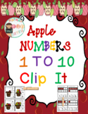 Apples Counting to Ten Clip Cards