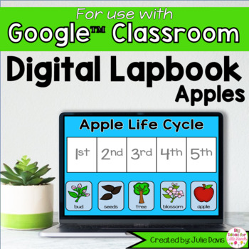 Preview of Apples Digital Interactive Notebook for Google Classroom