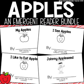 Preview of Apples Emergent Reader Bundle for Guided Reading