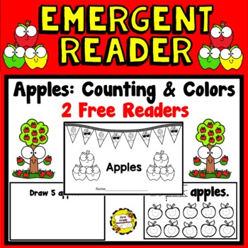 Preview of Apples Emergent Reader (Counting With Color Words)