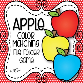 Preview of Apple Color Matching File Folder Game {BACK TO SCHOOL}