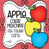 Apple Color Matching File Folder Game
