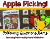 Apples Following Directions Game {FREE}
