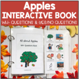 Apples Interactive Book with WH Questions - Apple Theme Sp