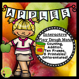 Apples! Interactive Play Dough Mats, Counting Centers, Printables
