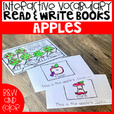 Apples Interactive Vocabulary Readers Fall Readers Kindergarten