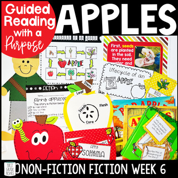 Preview of Apples, Johnny Appleseed & Apple Lifecycle Fiction & Nonfiction Apple Activities