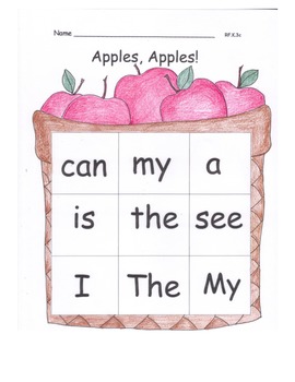 Preview of Apples Literacy MEGA Pack Poem Info Text Read Aloud HF Word Center Writing 23 pg