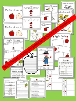 Apples Literacy, Math, and Science by Ashley Johnson | TpT