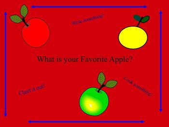 Preview of Apples- Make a chart,a book and more!