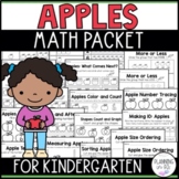 Apples Math Packet for Kindergarten | No Prep Print and Go