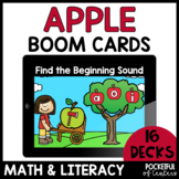 Apples Math and Literacy Bundle Boom Cards™ - September Bo
