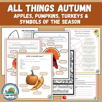 Preview of Apples, Pumpkins, and Turkeys! All things Autumn BUNDLE