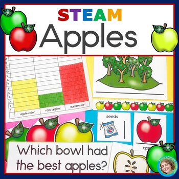 Preview of Apples | STEM Activities | book, measurement, graph, taste test, cooking