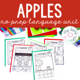Apples No Prep Preschool Language Unit for Speech Therapy 